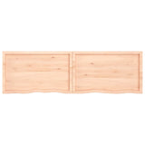 ZNTS Wall Shelf 200x60x cm Untreated Solid Wood Oak 363611