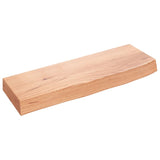 ZNTS Wall Shelf Light Brown 60x20x6 cm Treated Solid Wood Oak 363643