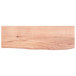 ZNTS Wall Shelf Light Brown 60x20x6 cm Treated Solid Wood Oak 363643