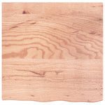 ZNTS Wall Shelf Light Brown 60x60x2 cm Treated Solid Wood Oak 363653