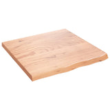 ZNTS Wall Shelf Light Brown 60x60x cm Treated Solid Wood Oak 363654