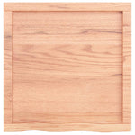 ZNTS Wall Shelf Light Brown 60x60x cm Treated Solid Wood Oak 363654