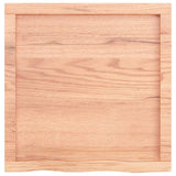 ZNTS Wall Shelf Light Brown 60x60x cm Treated Solid Wood Oak 363654