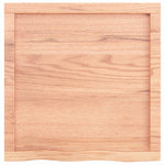 ZNTS Wall Shelf Light Brown 60x60x cm Treated Solid Wood Oak 363655