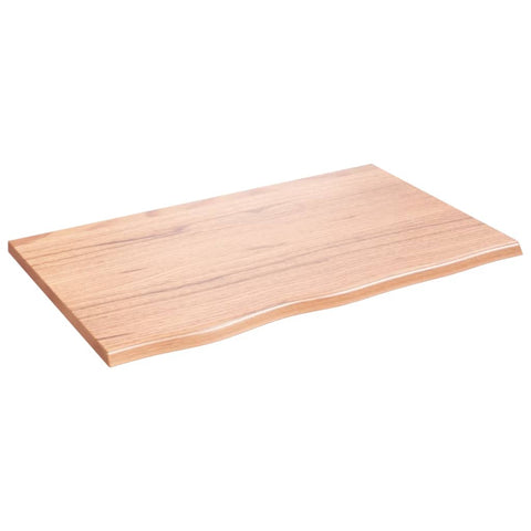 ZNTS Wall Shelf Light Brown 80x50x2 cm Treated Solid Wood Oak 363668