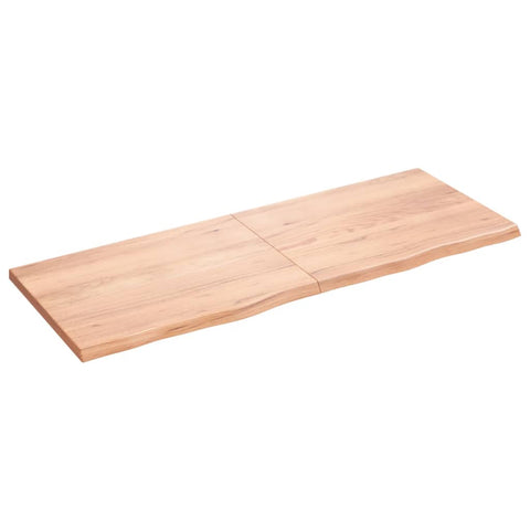 ZNTS Wall Shelf Light Brown 160x60x cm Treated Solid Wood Oak 363714