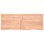 ZNTS Wall Shelf Light Brown 160x60x cm Treated Solid Wood Oak 363714