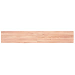 ZNTS Wall Shelf Light Brown 180x30x cm Treated Solid Wood Oak 363717