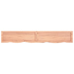 ZNTS Wall Shelf Light Brown 180x30x cm Treated Solid Wood Oak 363717