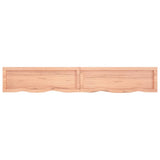 ZNTS Wall Shelf Light Brown 180x30x cm Treated Solid Wood Oak 363717
