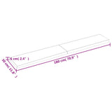 ZNTS Wall Shelf Light Brown 180x30x cm Treated Solid Wood Oak 363717