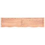 ZNTS Wall Shelf Light Brown 180x40x cm Treated Solid Wood Oak 363719