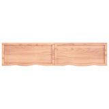 ZNTS Wall Shelf Light Brown 180x40x cm Treated Solid Wood Oak 363719