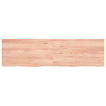 ZNTS Wall Shelf Light Brown 180x50x cm Treated Solid Wood Oak 363721