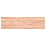 ZNTS Wall Shelf Light Brown 180x50x cm Treated Solid Wood Oak 363721