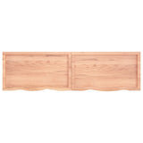 ZNTS Wall Shelf Light Brown 180x50x cm Treated Solid Wood Oak 363721