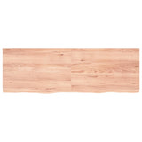 ZNTS Wall Shelf Light Brown 180x60x cm Treated Solid Wood Oak 363722
