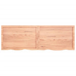 ZNTS Wall Shelf Light Brown 180x60x cm Treated Solid Wood Oak 363722
