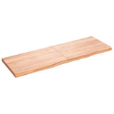 ZNTS Wall Shelf Light Brown 180x60x cm Treated Solid Wood Oak 363723