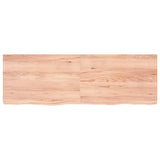 ZNTS Wall Shelf Light Brown 180x60x cm Treated Solid Wood Oak 363723
