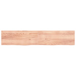 ZNTS Wall Shelf Light Brown 200x40x cm Treated Solid Wood Oak 363726
