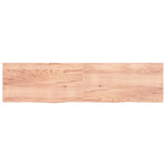 ZNTS Wall Shelf Light Brown 200x50x cm Treated Solid Wood Oak 363728