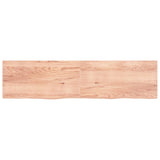 ZNTS Wall Shelf Light Brown 200x50x cm Treated Solid Wood Oak 363728