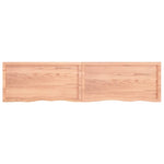 ZNTS Wall Shelf Light Brown 200x50x cm Treated Solid Wood Oak 363728