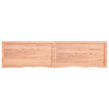ZNTS Wall Shelf Light Brown 200x50x cm Treated Solid Wood Oak 363728