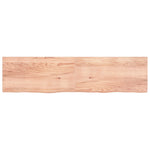 ZNTS Wall Shelf Light Brown 200x50x cm Treated Solid Wood Oak 363729
