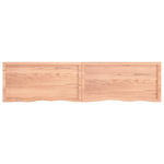ZNTS Wall Shelf Light Brown 200x50x cm Treated Solid Wood Oak 363729