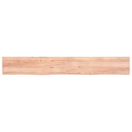 ZNTS Wall Shelf Light Brown 220x30x cm Treated Solid Wood Oak 363732
