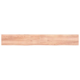 ZNTS Wall Shelf Light Brown 220x30x cm Treated Solid Wood Oak 363732