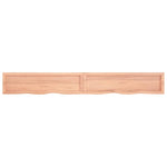 ZNTS Wall Shelf Light Brown 220x30x cm Treated Solid Wood Oak 363732
