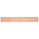 ZNTS Wall Shelf Light Brown 220x30x cm Treated Solid Wood Oak 363732