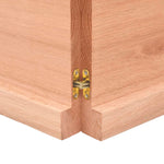 ZNTS Wall Shelf Light Brown 220x30x cm Treated Solid Wood Oak 363732