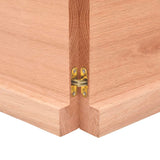 ZNTS Wall Shelf Light Brown 220x30x cm Treated Solid Wood Oak 363732