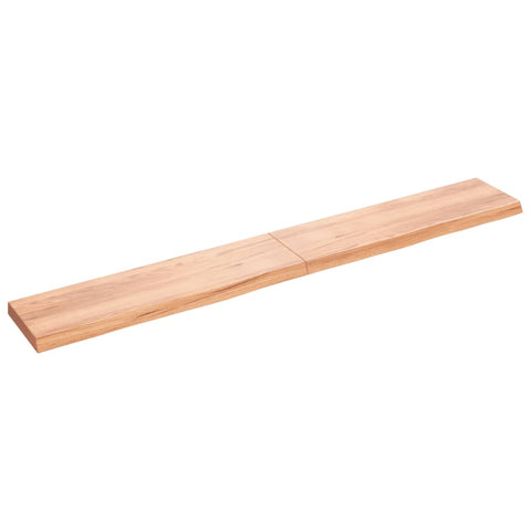 ZNTS Wall Shelf Light Brown 220x30x cm Treated Solid Wood Oak 363733