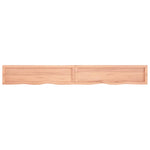 ZNTS Wall Shelf Light Brown 220x30x cm Treated Solid Wood Oak 363733