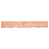ZNTS Wall Shelf Light Brown 220x30x cm Treated Solid Wood Oak 363733