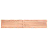 ZNTS Wall Shelf Light Brown 220x40x cm Treated Solid Wood Oak 363735
