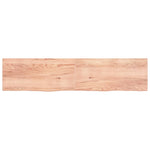 ZNTS Wall Shelf Light Brown 220x50x cm Treated Solid Wood Oak 363736