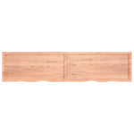 ZNTS Wall Shelf Light Brown 220x50x cm Treated Solid Wood Oak 363736