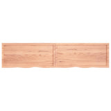 ZNTS Wall Shelf Light Brown 220x50x cm Treated Solid Wood Oak 363736