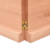 ZNTS Wall Shelf Light Brown 220x50x cm Treated Solid Wood Oak 363736