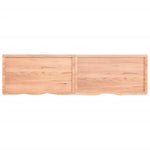 ZNTS Wall Shelf Light Brown 220x60x cm Treated Solid Wood Oak 363739