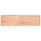 ZNTS Wall Shelf Light Brown 220x60x cm Treated Solid Wood Oak 363739