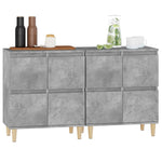 ZNTS Sideboards 2 pcs Concrete Grey 60x35x70 cm Engineered Wood 3185755