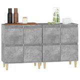 ZNTS Sideboards 2 pcs Concrete Grey 60x35x70 cm Engineered Wood 3185755