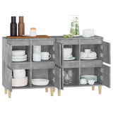 ZNTS Sideboards 2 pcs Concrete Grey 60x35x70 cm Engineered Wood 3185755